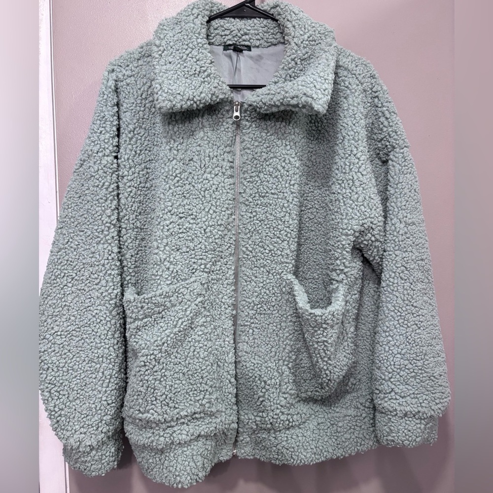 Wild Fable Cozy Sherpa Zip-Up Jacket